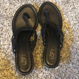 Ann Taylor Loft Black sandals